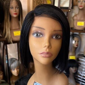 Sleek Black Bob Wig